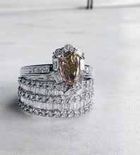 將圖片載入圖庫檢視器 Champagne Diamond Ring(1.29ct)
