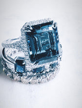 將圖片載入圖庫檢視器 DA10152  London Blue Topaz Diamond Ring
