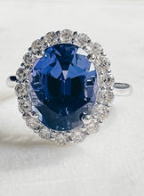 將圖片載入圖庫檢視器 Princess Tanzanite Diamond Ring(5.57ct)
