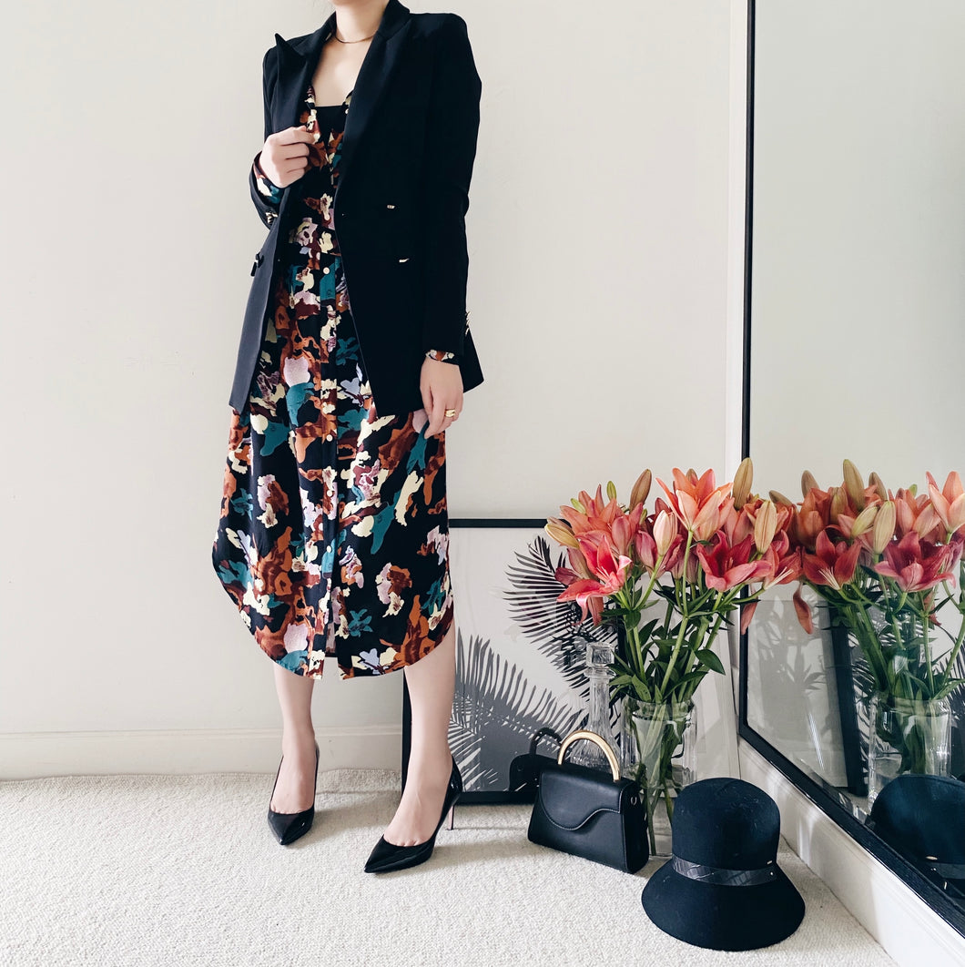 H20C03132意大利混色連身裙