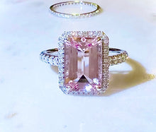 將圖片載入圖庫檢視器 DA11101 Cherry Blossom Morganite Diamond Ring(GUILD Certificate)
