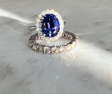 將圖片載入圖庫檢視器 Princess Tanzanite Diamond Ring(5.57ct)
