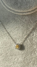 將圖片載入圖庫檢視器 Yellow Diamond Square Shape Necklace DA10113(現貨）
