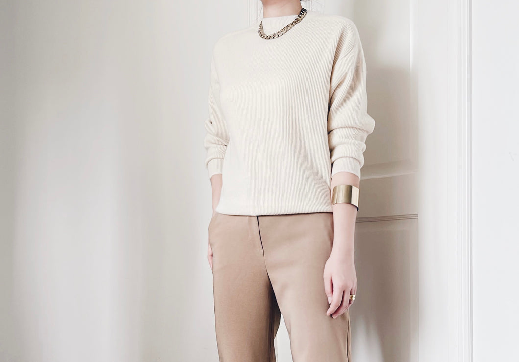 LP011831米色柔軟羊毛top