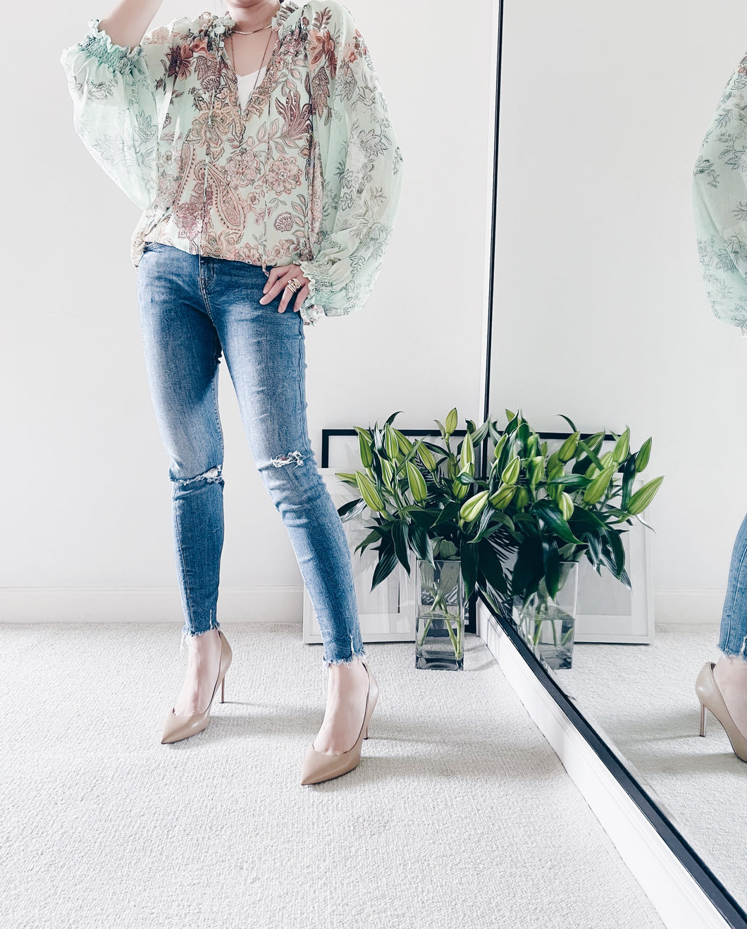 CIQ7BLM意大利綠色Top