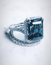 將圖片載入圖庫檢視器 DA10152  London Blue Topaz Diamond Ring
