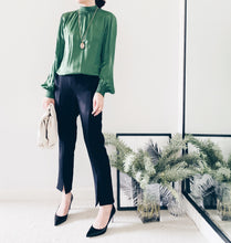 將圖片載入圖庫檢視器 F1376B05Q意大利綠色上衣
