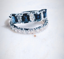 將圖片載入圖庫檢視器 Sapphire Band Diamond Ring(2.27ct)
