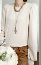 將圖片載入圖庫檢視器 FD65CBF. Top. (Italy) 公主袖衞衣
