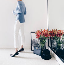 將圖片載入圖庫檢視器 LP011782粉藍色V領冷衫
