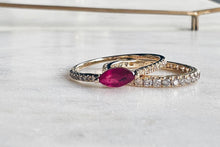 將圖片載入圖庫檢視器 DA10150   Baby Ruby Marquise Diamond Ring
