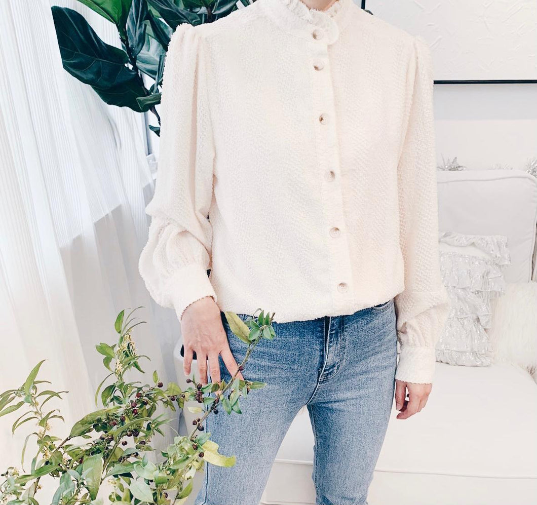 LP011779米色優雅top