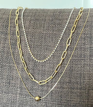 將圖片載入圖庫檢視器 ACH0010 3 Layers necklace in gold
